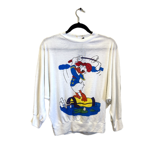 Pato Donald vintage 90s creneck suéter ligero 